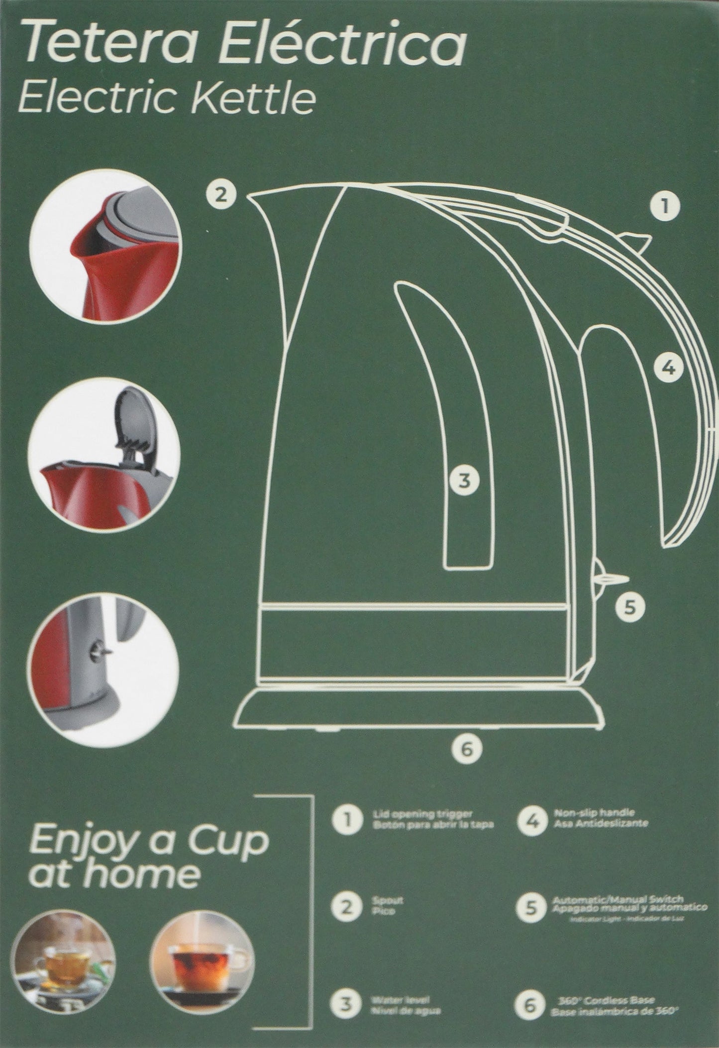 GFP10561118, G-Force Electric Kettle Red