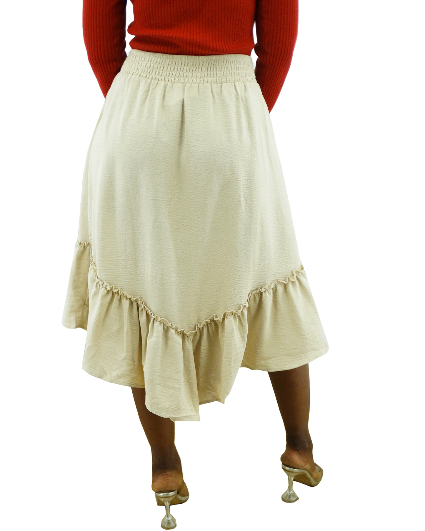 30065, Runway Ready - Women's Smocked Waist Skirt (S-XL)
