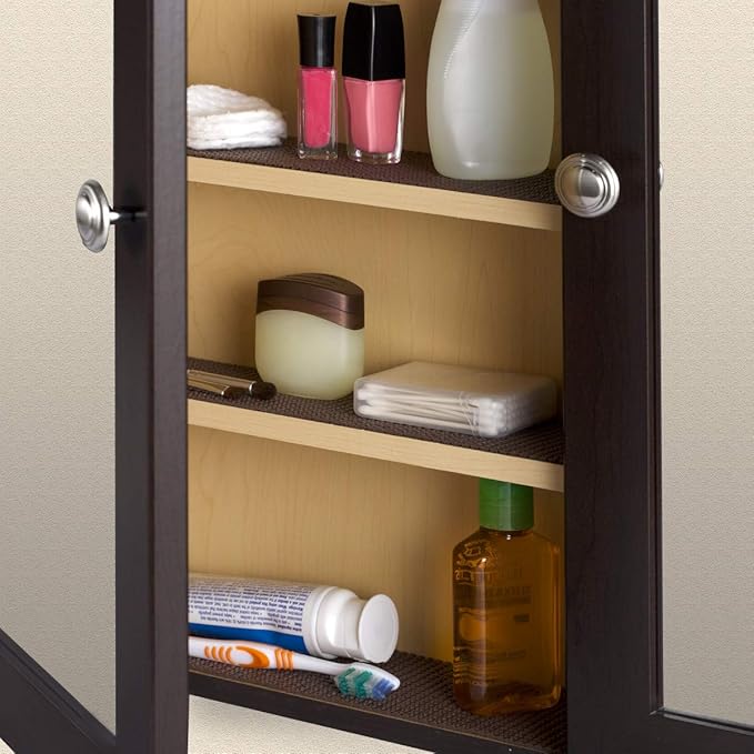 301265, Kennedy - Shelf & Drawer Liner - 45cm x 3.04m (Brown)