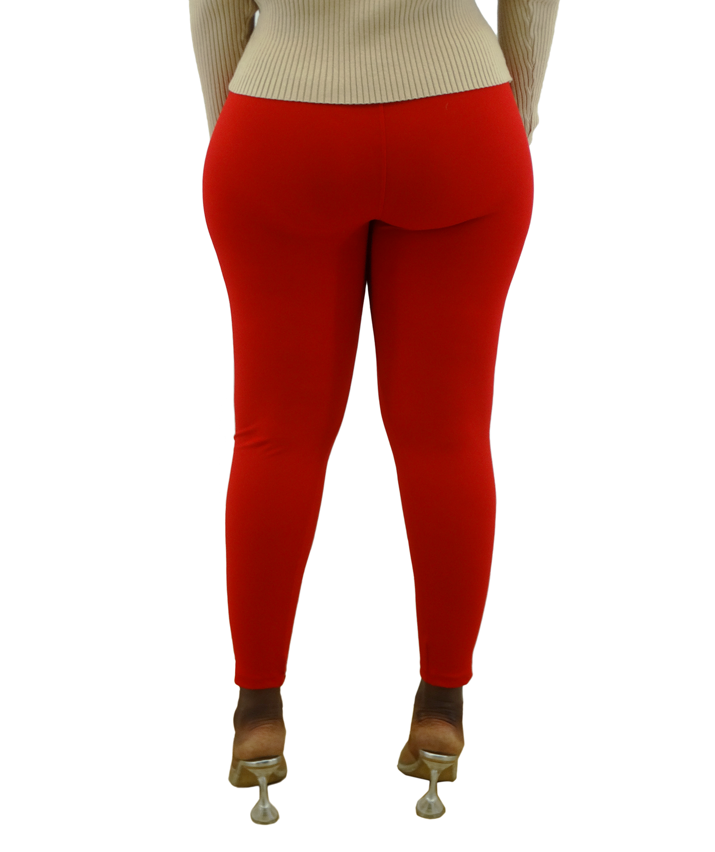 30429, Cotton Candy - Jnr Women's Ribbed Waist Leggings (S-XL)