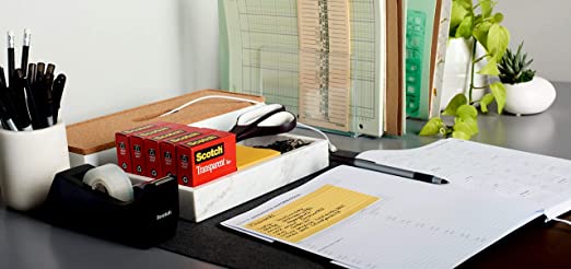 39961, Scotch 2pk 3/4 Transparent Tape w/Dispenser