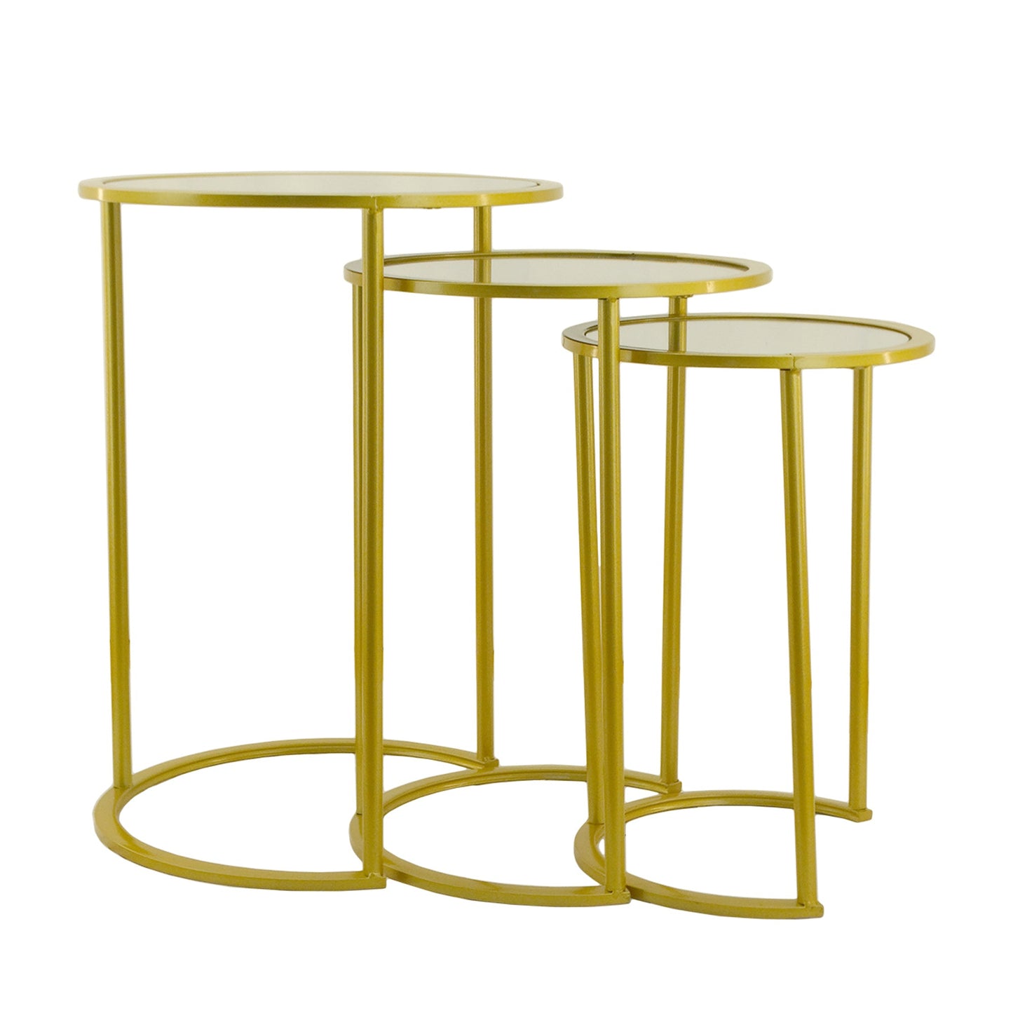9353191, Small Round Nesting End Mirror Top Table