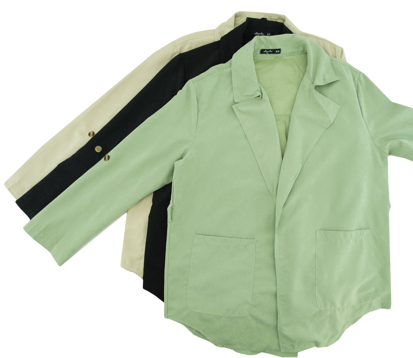 LW234948, Angelus Ladies L/Sleeve Jacket W/Belt S-XL
