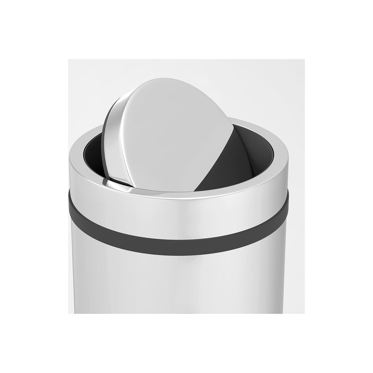 522400, Okpa Metal - 27L Stainless Steel Swing Top Trash Can