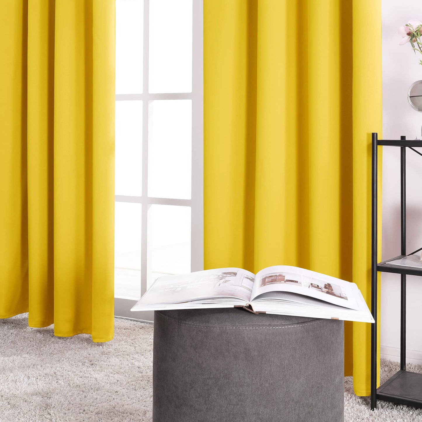 853810, Twilight, Window Curtain 54x84" Yellow