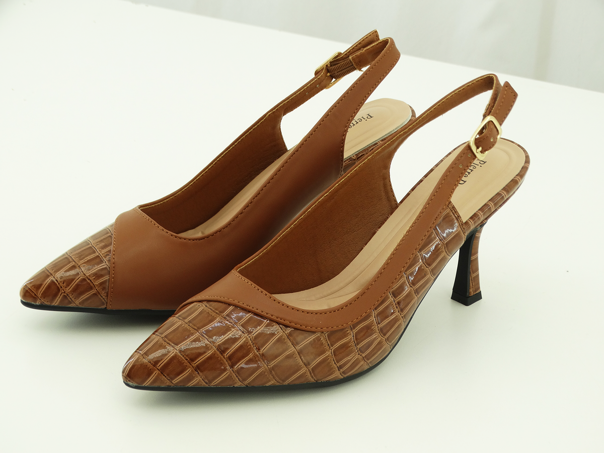 87783820, Pierre Dumas, Dress-3 Women's Shoes New Tan Croco