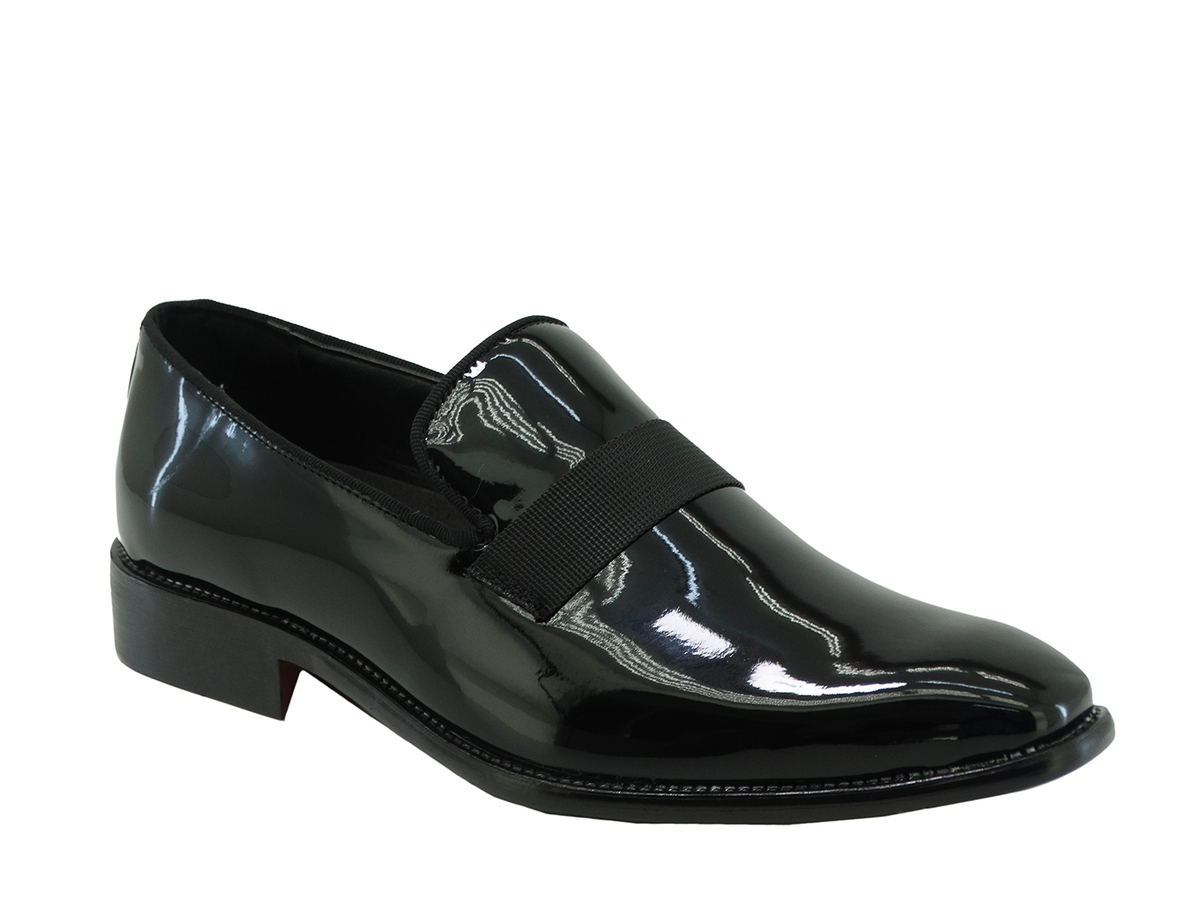93944301, Marco Ferrara, Bronson-5 Men's Shoes Black patent