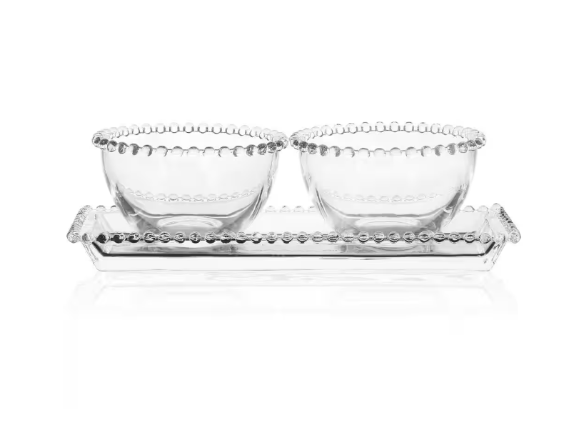 9708603, Gibson Home - Sereno, Glass Serving Platter