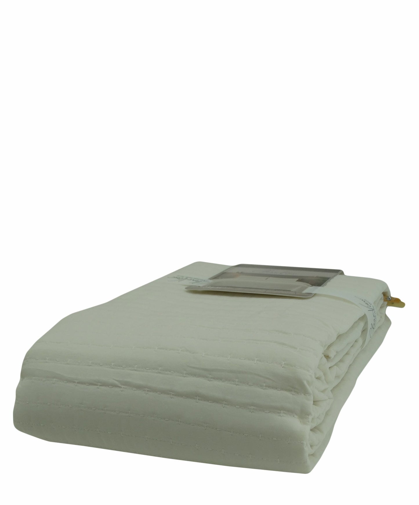 BCSFQ47105, Clear View, Linder - 3pc Full/Queen Quilt Set- Cream