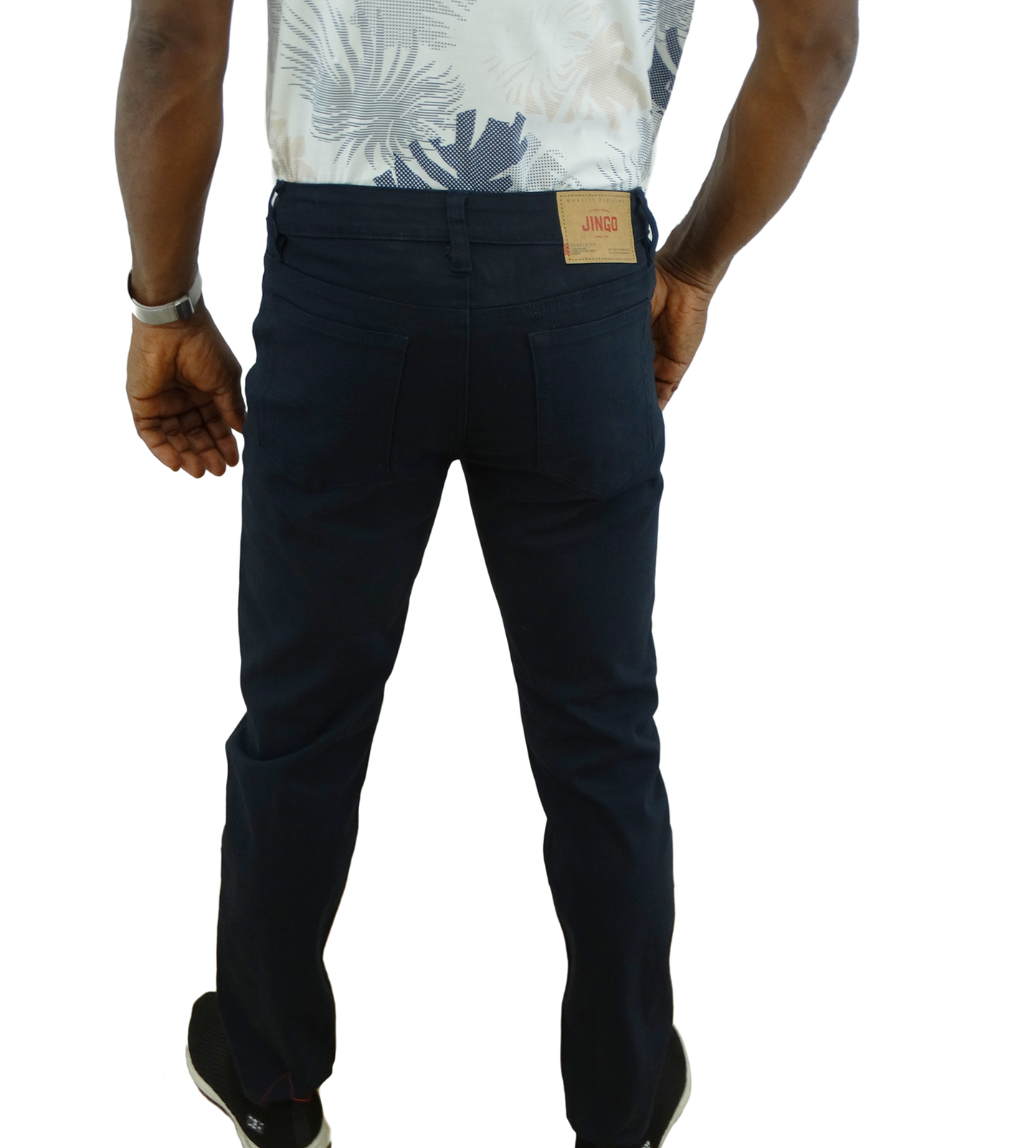 BJ101230NV, Jingo Men's Slim Fit Denim Pants- (32-42)