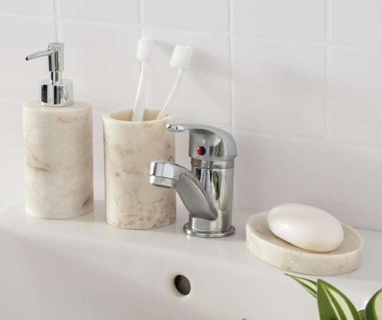 BRE0363CA, Lili, 3pc Resin Bath Accessory Set