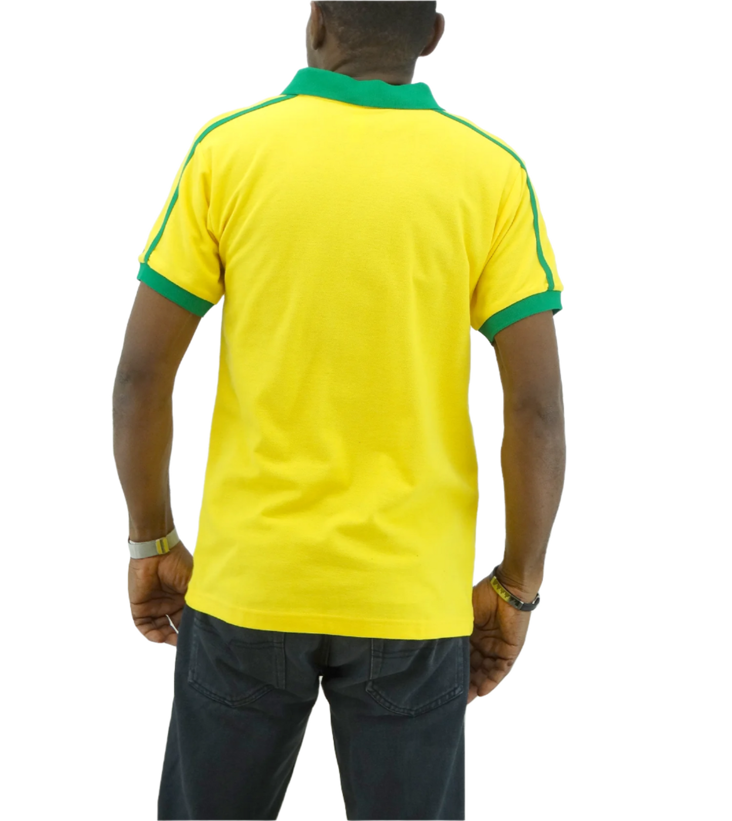 ME10100, Men Jamaica Color Two Tone Polo T-Shirt