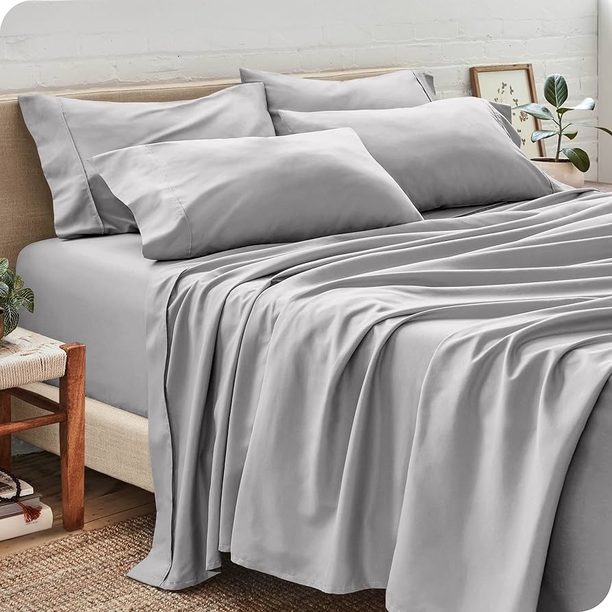 ESK45958, Cooling Essentials, 6Pc Solid Sheet Set (King) Silver