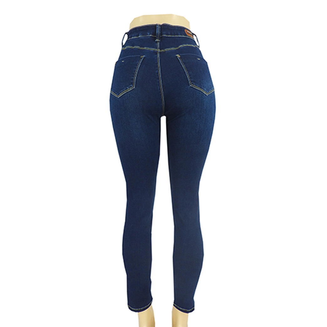 GUJ7108A, Gusto Women's Jeans Pants 3/4-15/16