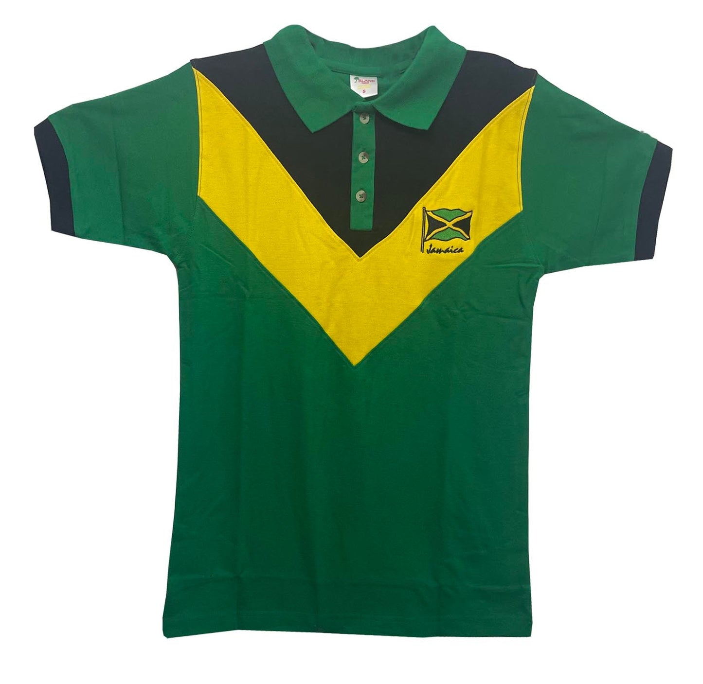 ME23, Adult Jamaican Color Polo T-Shirts