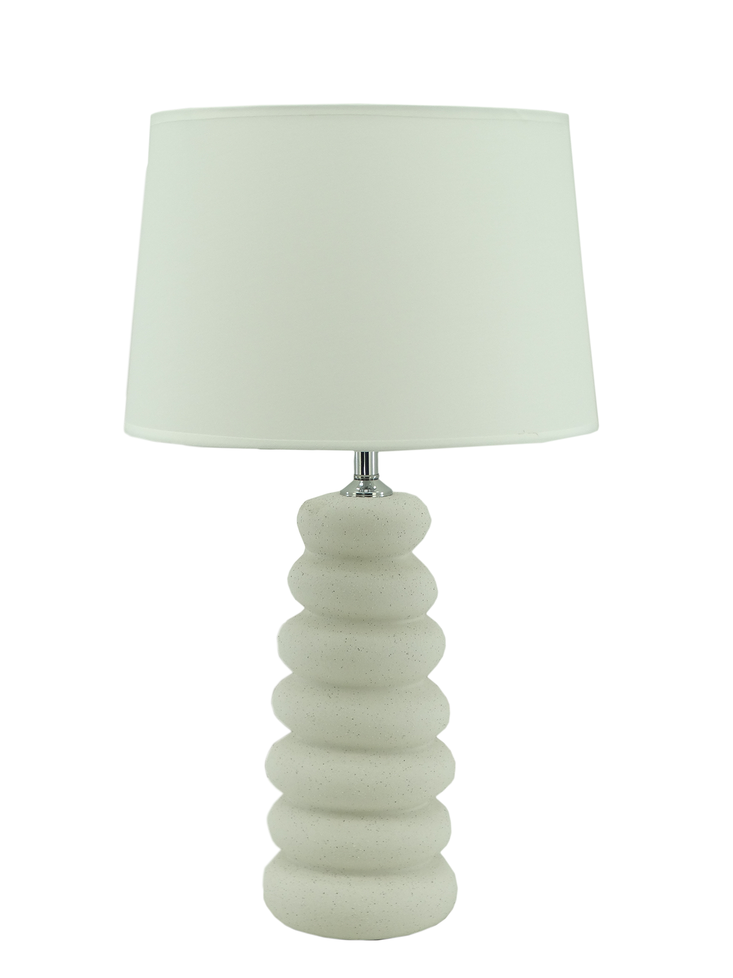 MK2476, Stone-Textured Table Lamp - 25" - White