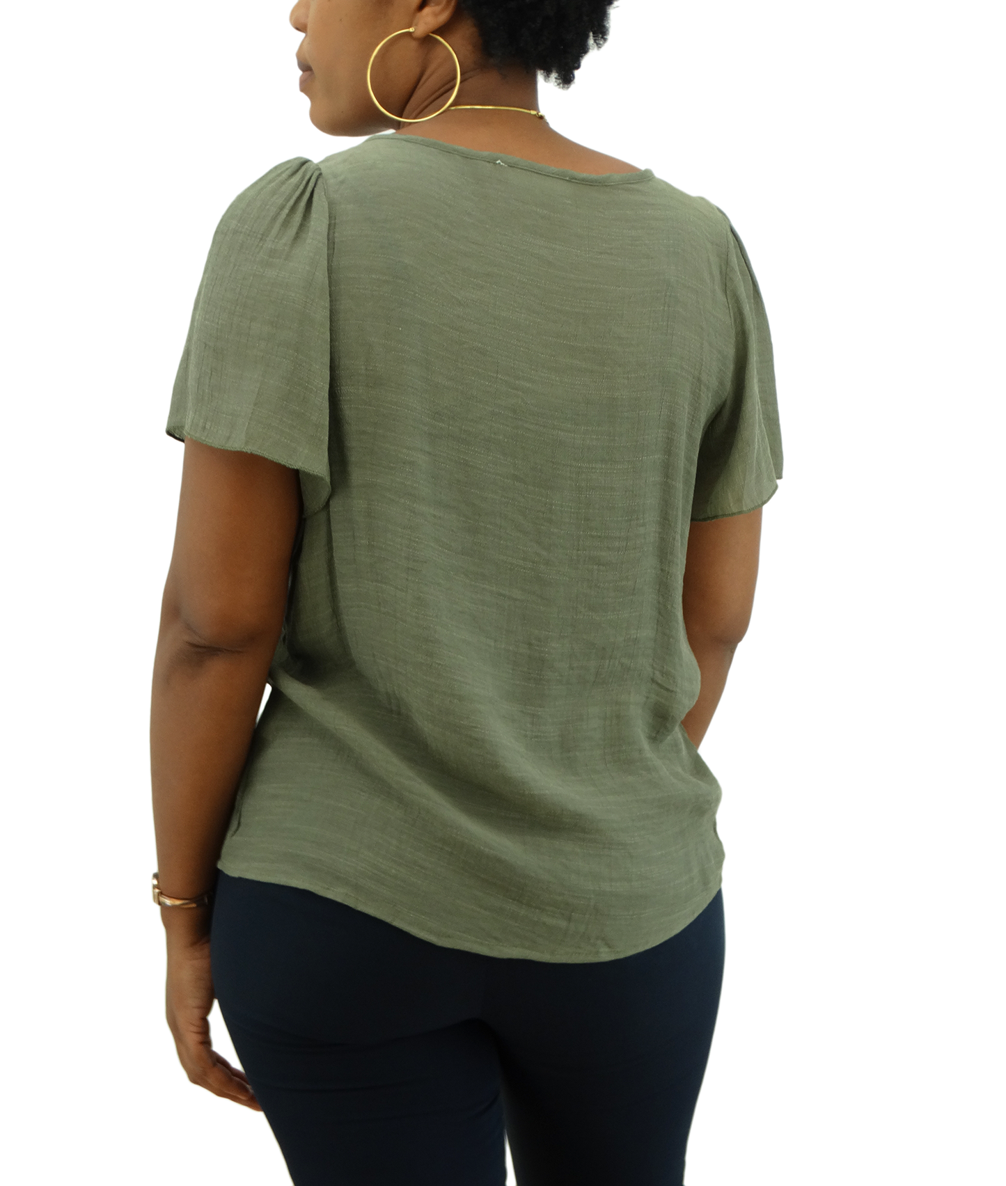 SM3241, Snowflake Women's S/S R/Neck Blouse ( M-XXL)