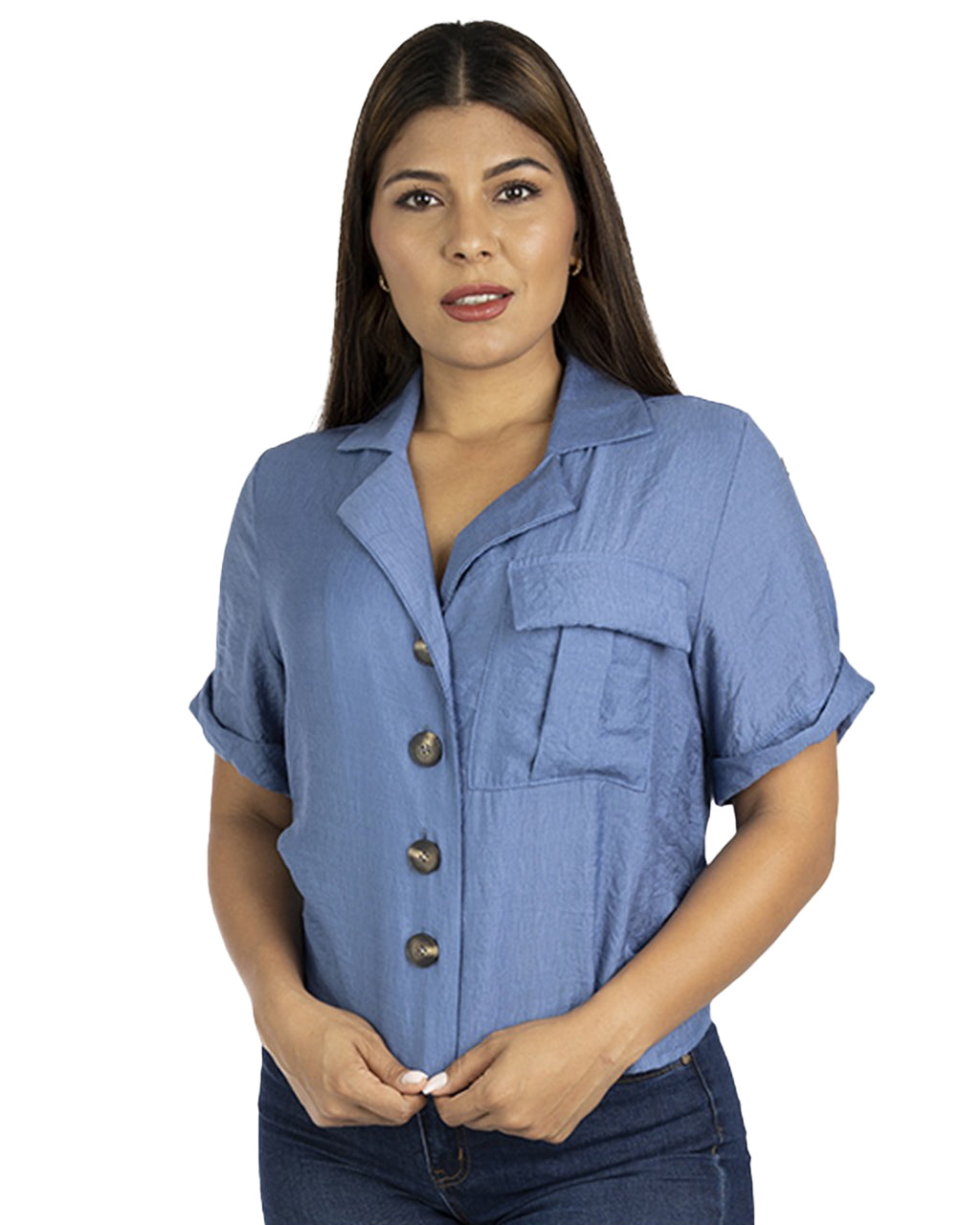SP246827, Angelus Ladies S/Sleeve Blouse S-XL
