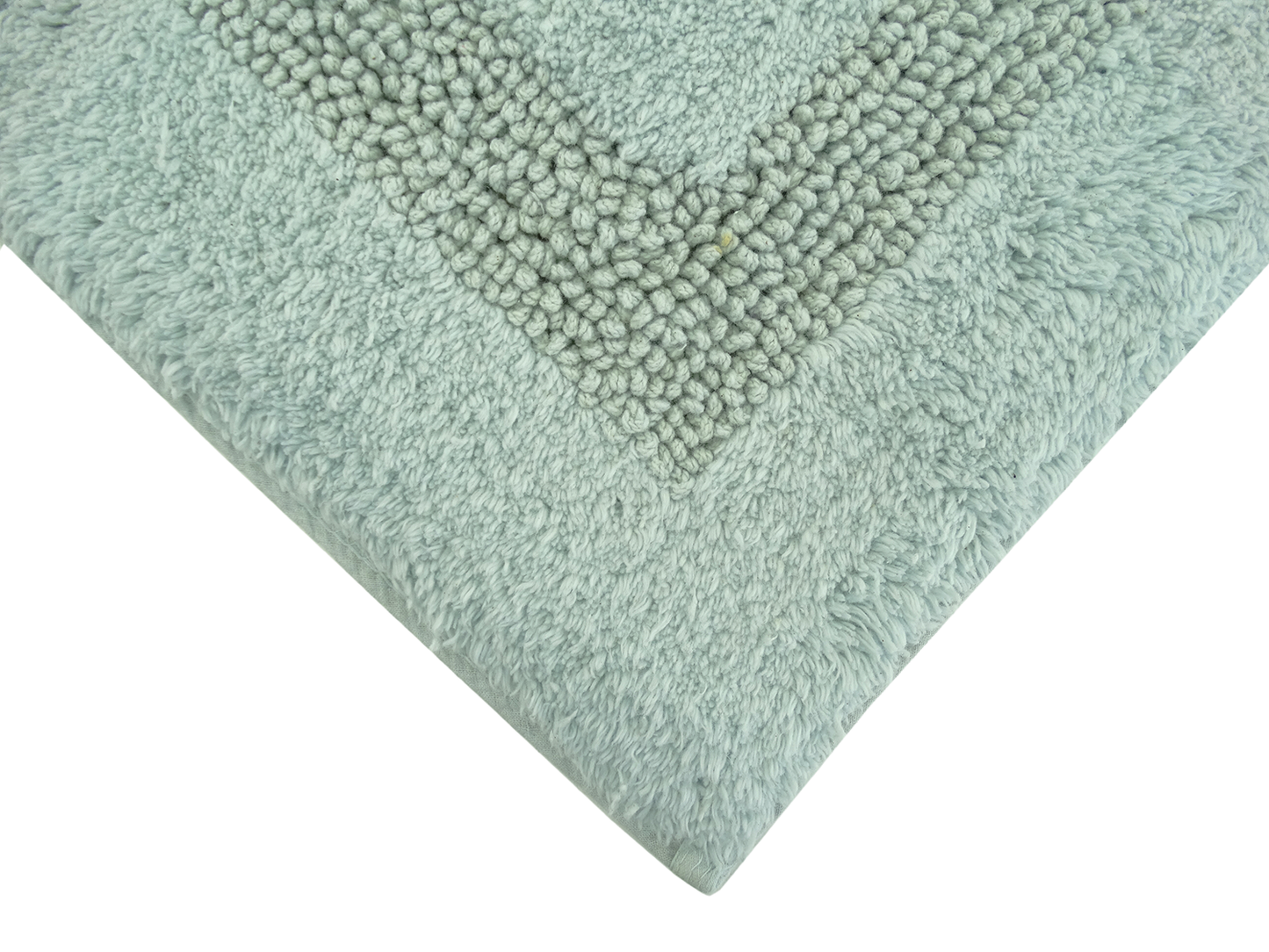 SRS44866, Wavely Hill, Vanya - 2Pc Cotton Bath Rugs (17x24 + 21x32) Blue
