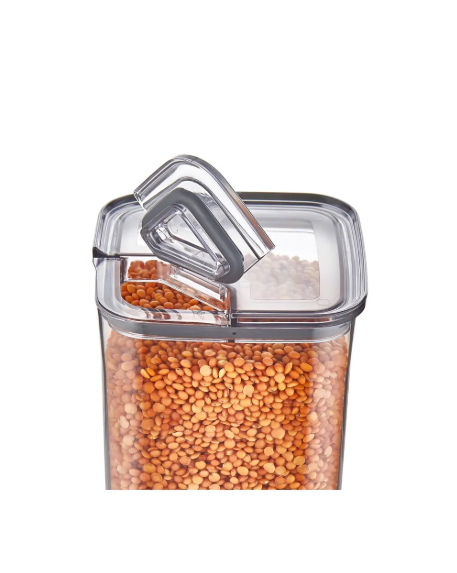 VP119, VIP Ahmet - 3Pc Square Acrylic Storage Containers w/Lid (3x1200ML)