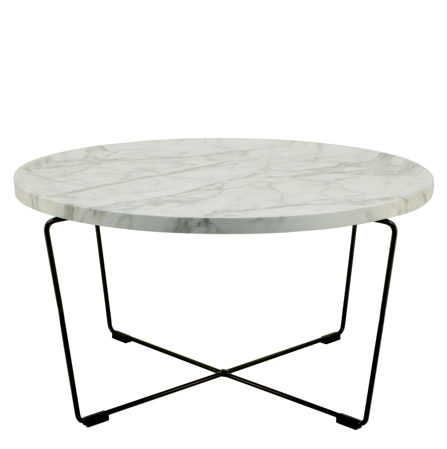 9353100, Round Faux Marble Center Table