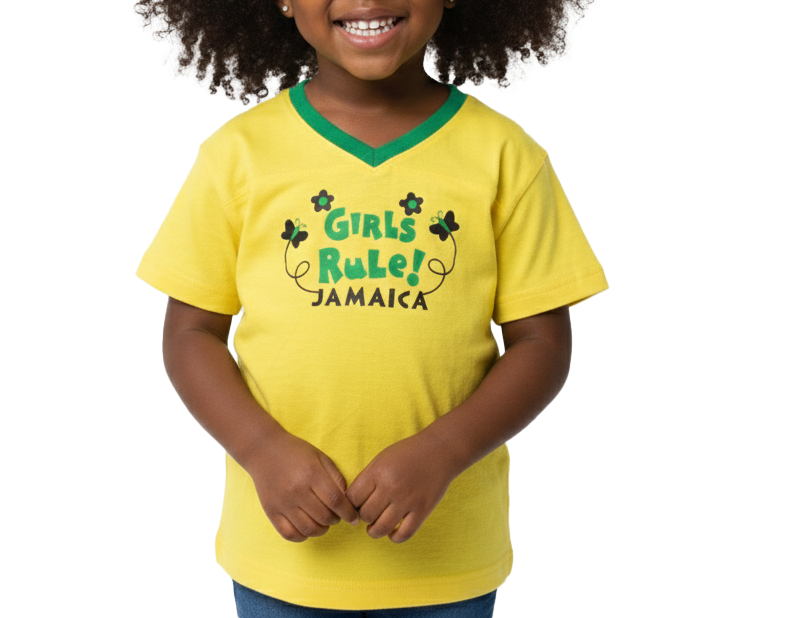 ME21400, Girls Jamaican Color Blouse Asst