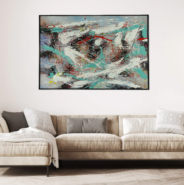 2936213, Framed Canvas Wall Art - 31" x 31" (79cm x 79cm)