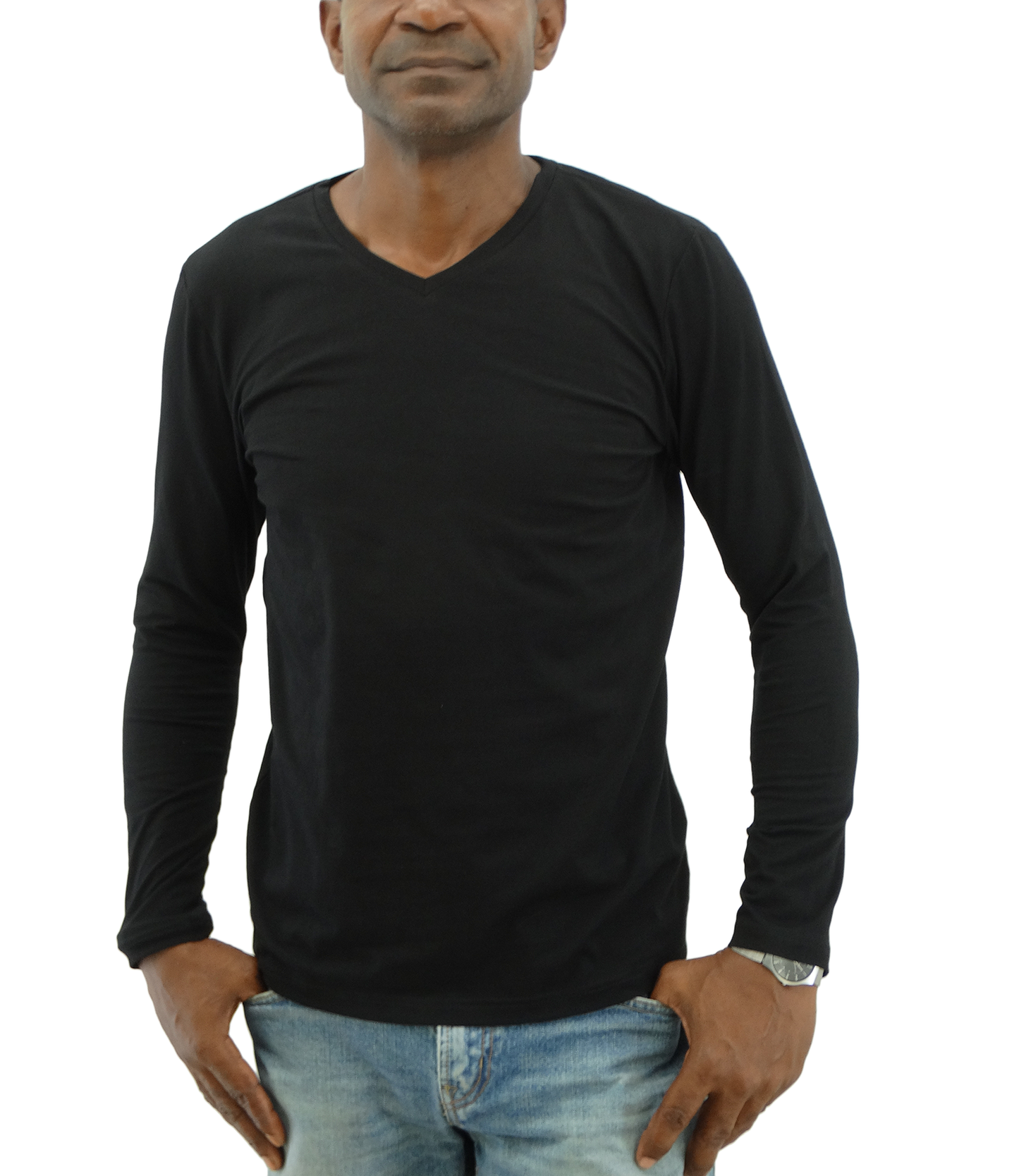 W14008LV,  Basique - Men's Long Sleeve GHANZIE/Tshirt (265-0080)