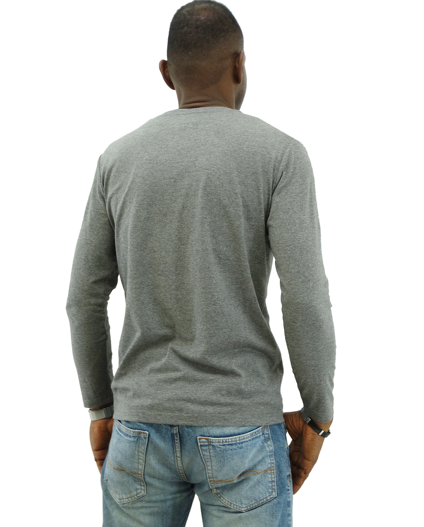 W14008LV,  Basique - Men's Long Sleeve GHANZIE/Tshirt (265-0080)