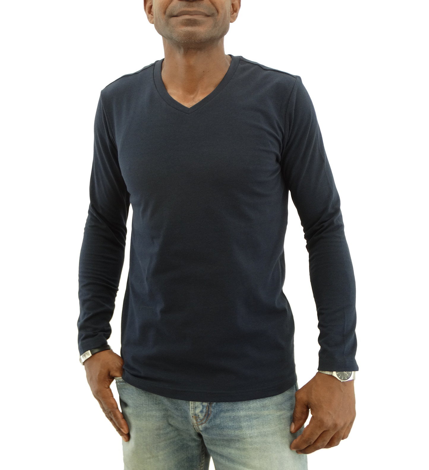 W14008LV,  Basique - Men's Long Sleeve GHANZIE/Tshirt (265-0080)