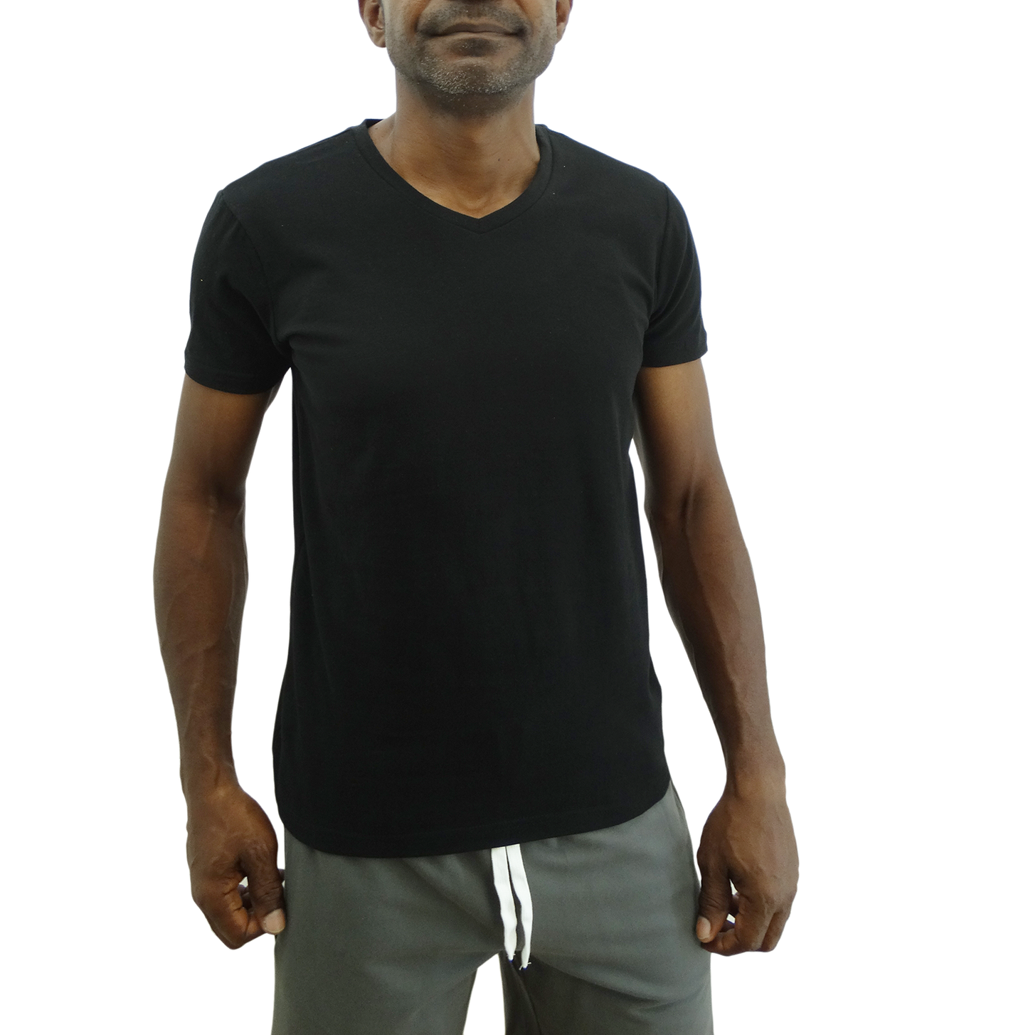 W14008SV, Basique - Men's Short Sleeve V-Neck Tee S-XXL