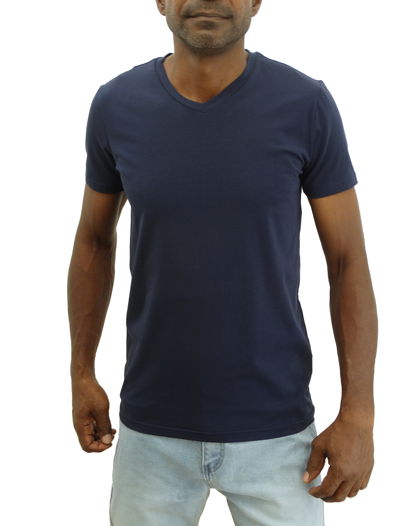 W14008SV, Basique - Men's Short Sleeve V-Neck Tee S-XXL