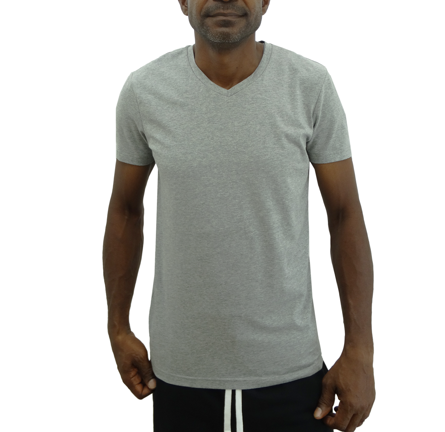 W14008SV, Basique - Men's Short Sleeve V-Neck Tee S-XXL