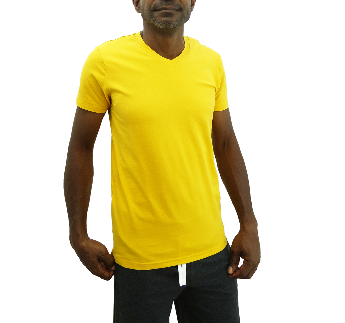 W14008SV, Basique - Men's Short Sleeve V-Neck Tee S-XXL