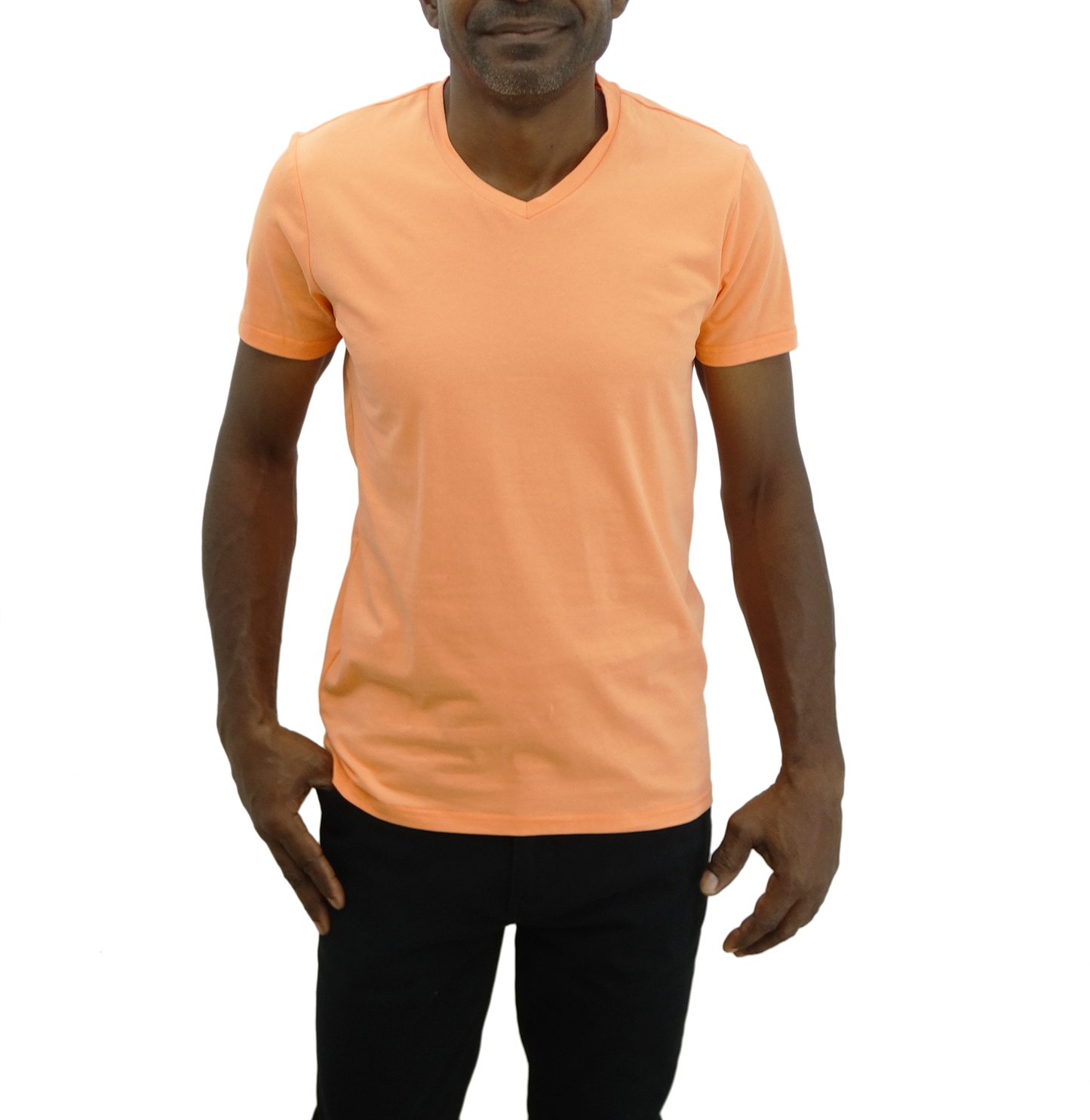 W14008SV, Basique - Men's Short Sleeve V-Neck Tee S-XXL