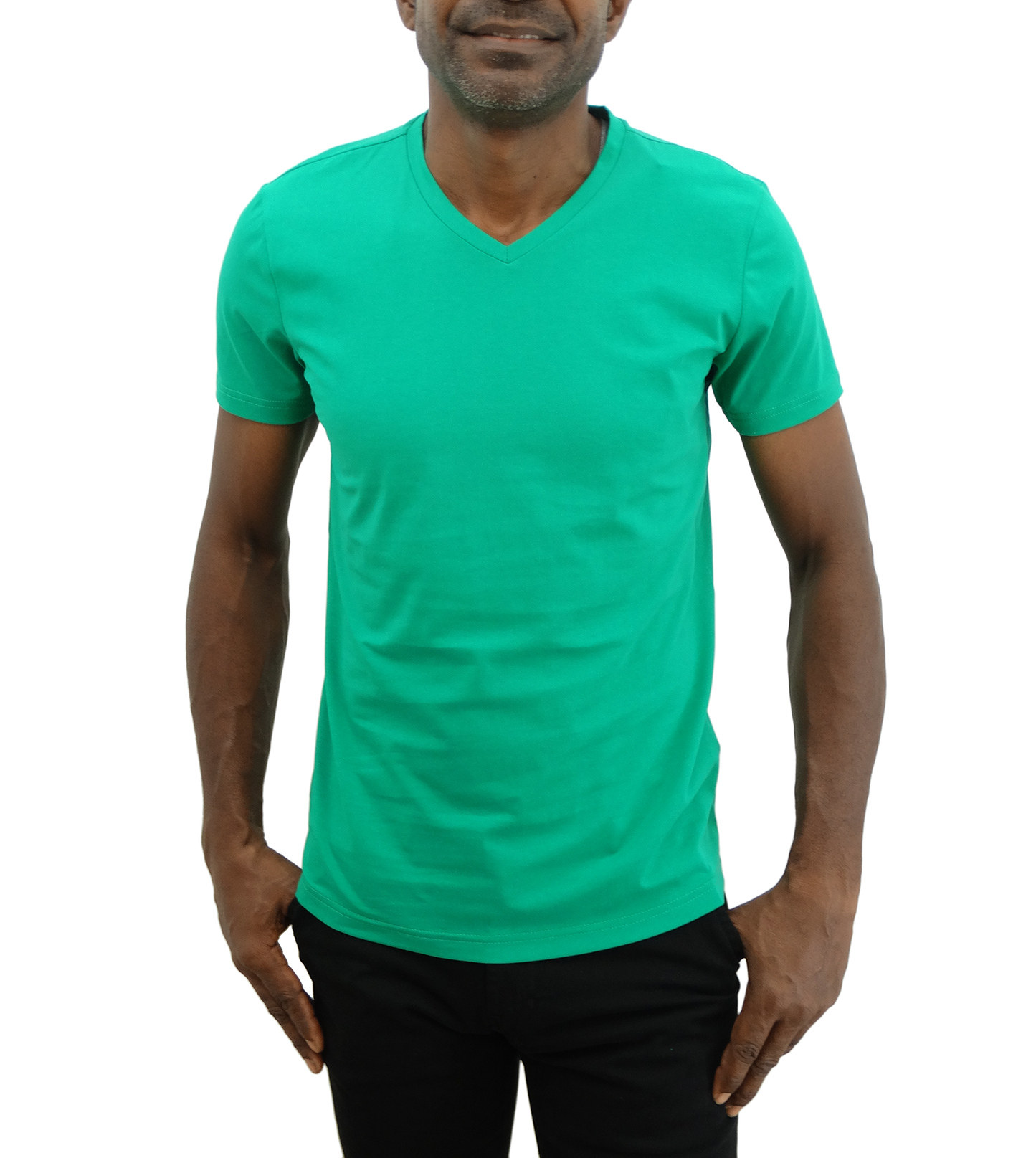 W14008SV, Basique - Men's Short Sleeve V-Neck Tee S-XXL