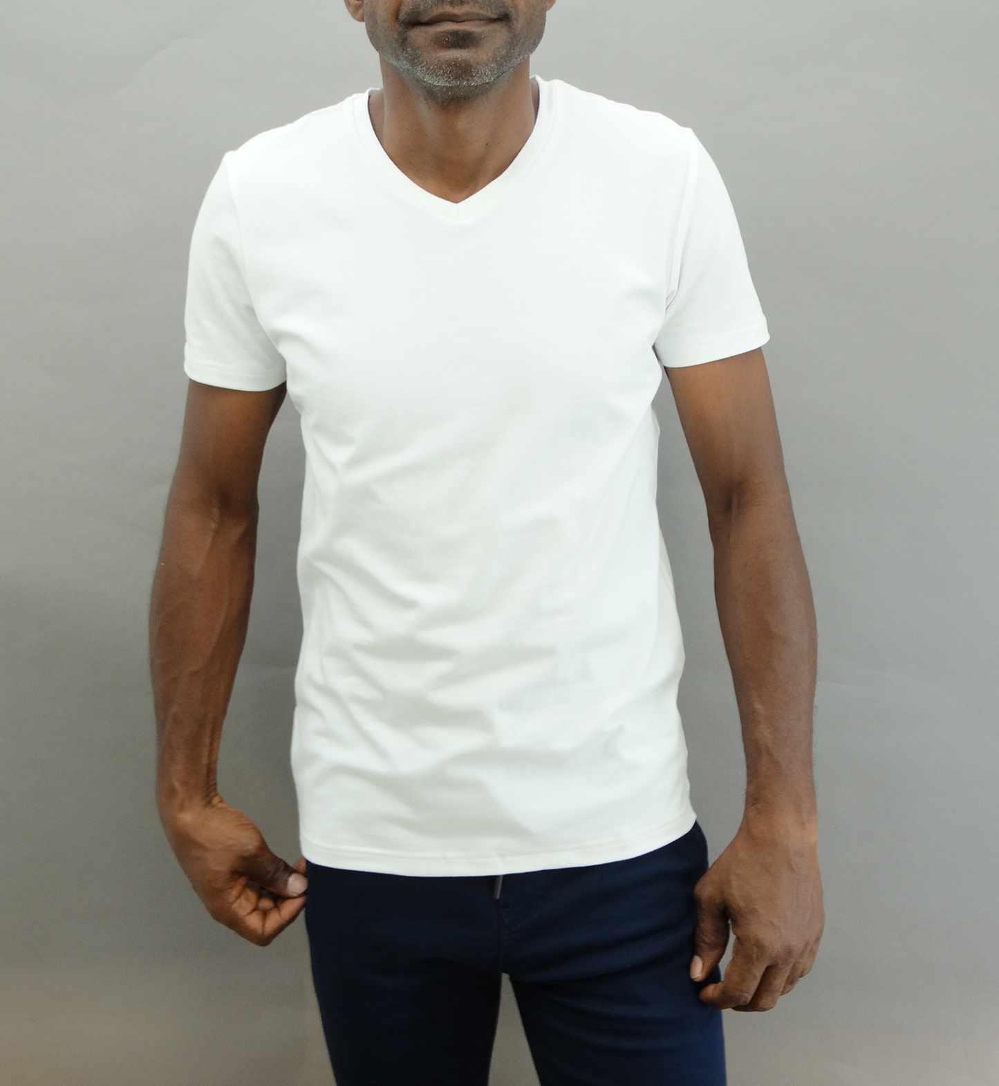 W14008SV, Basique - Men's Short Sleeve V-Neck Tee S-XXL