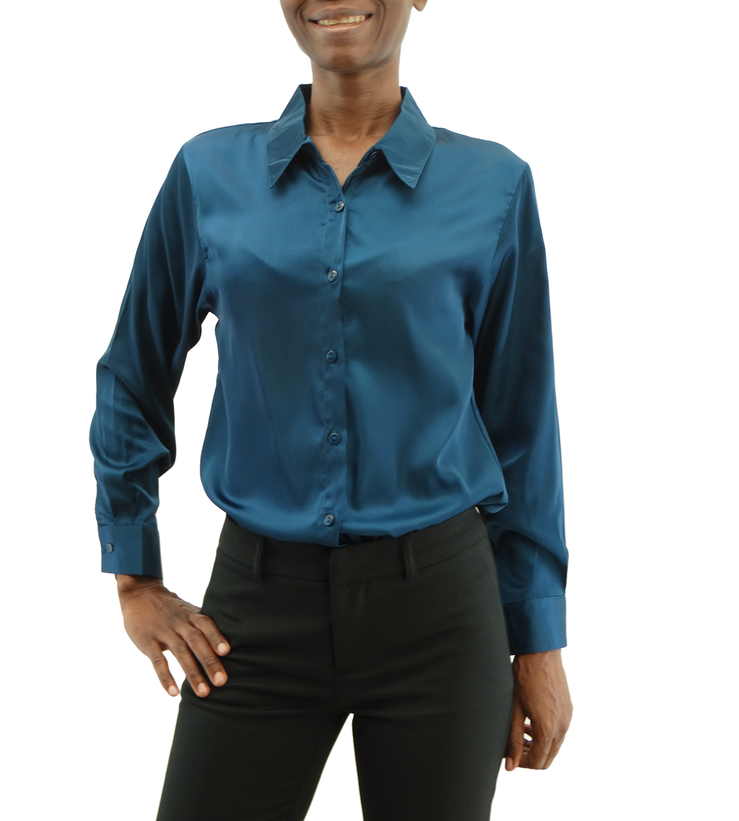 1007STNE, Jon & Anna - Ladies' L/Slv Button Down Shirt (S-XL)