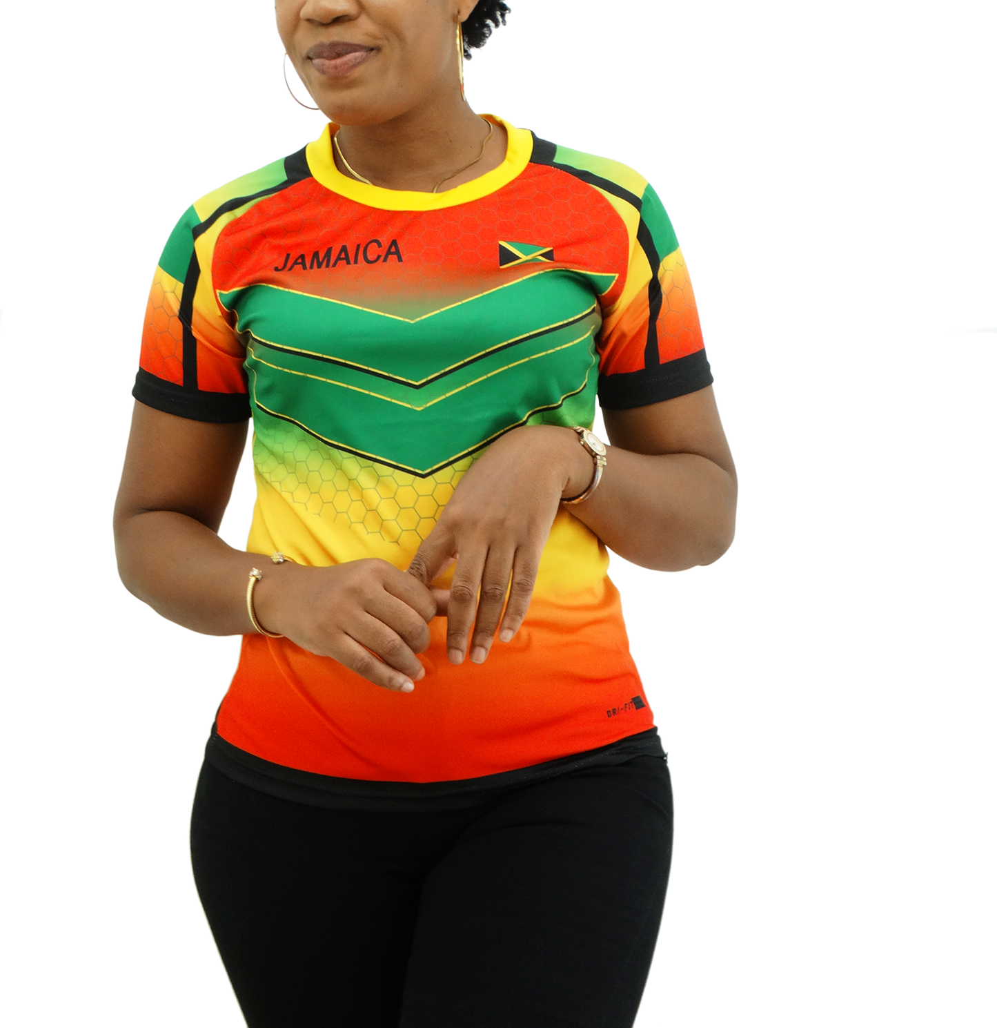 JER6FLGWMN, Ladies Flag Dry-Fit Jersey