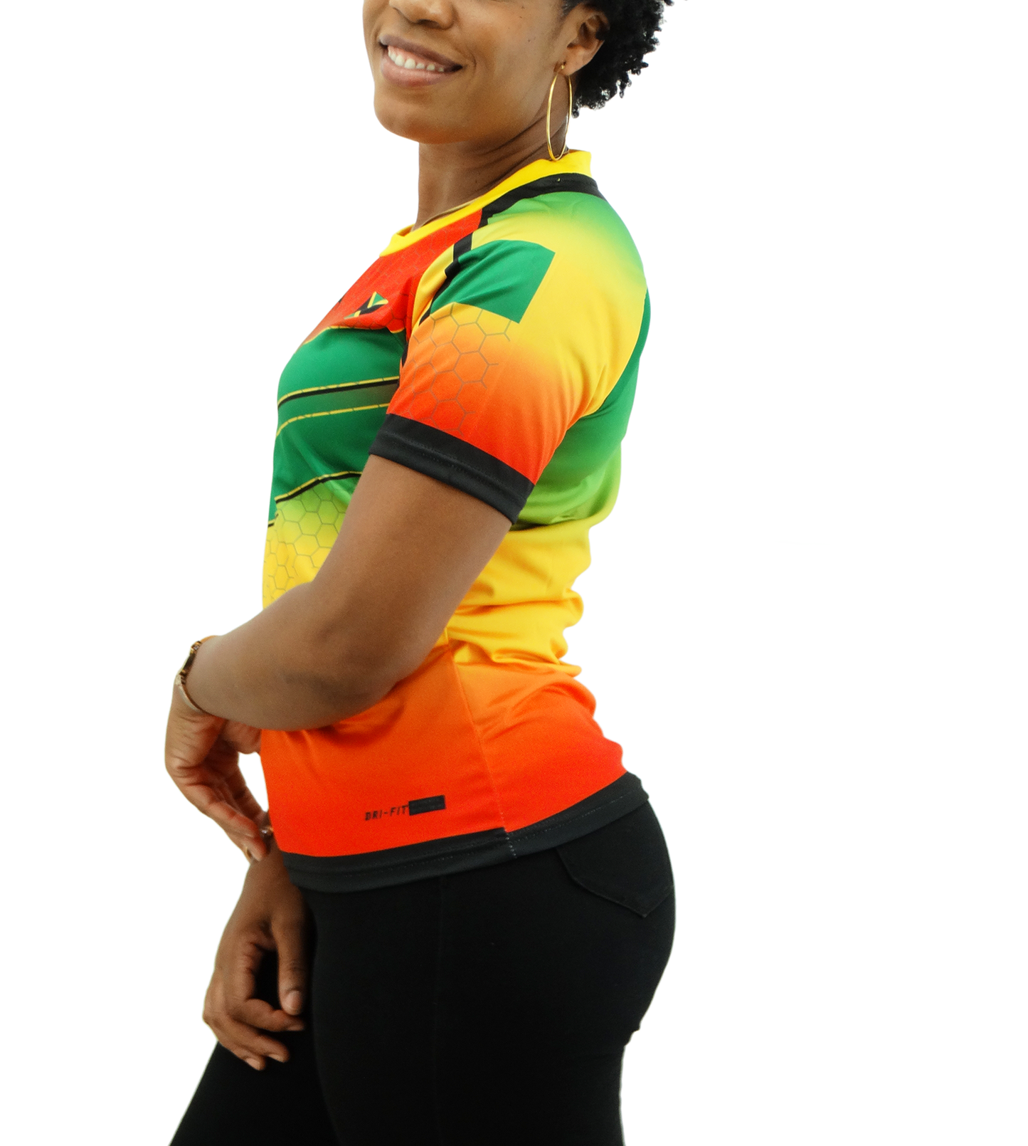 JER6FLGWMN, Ladies Flag Dry-Fit Jersey