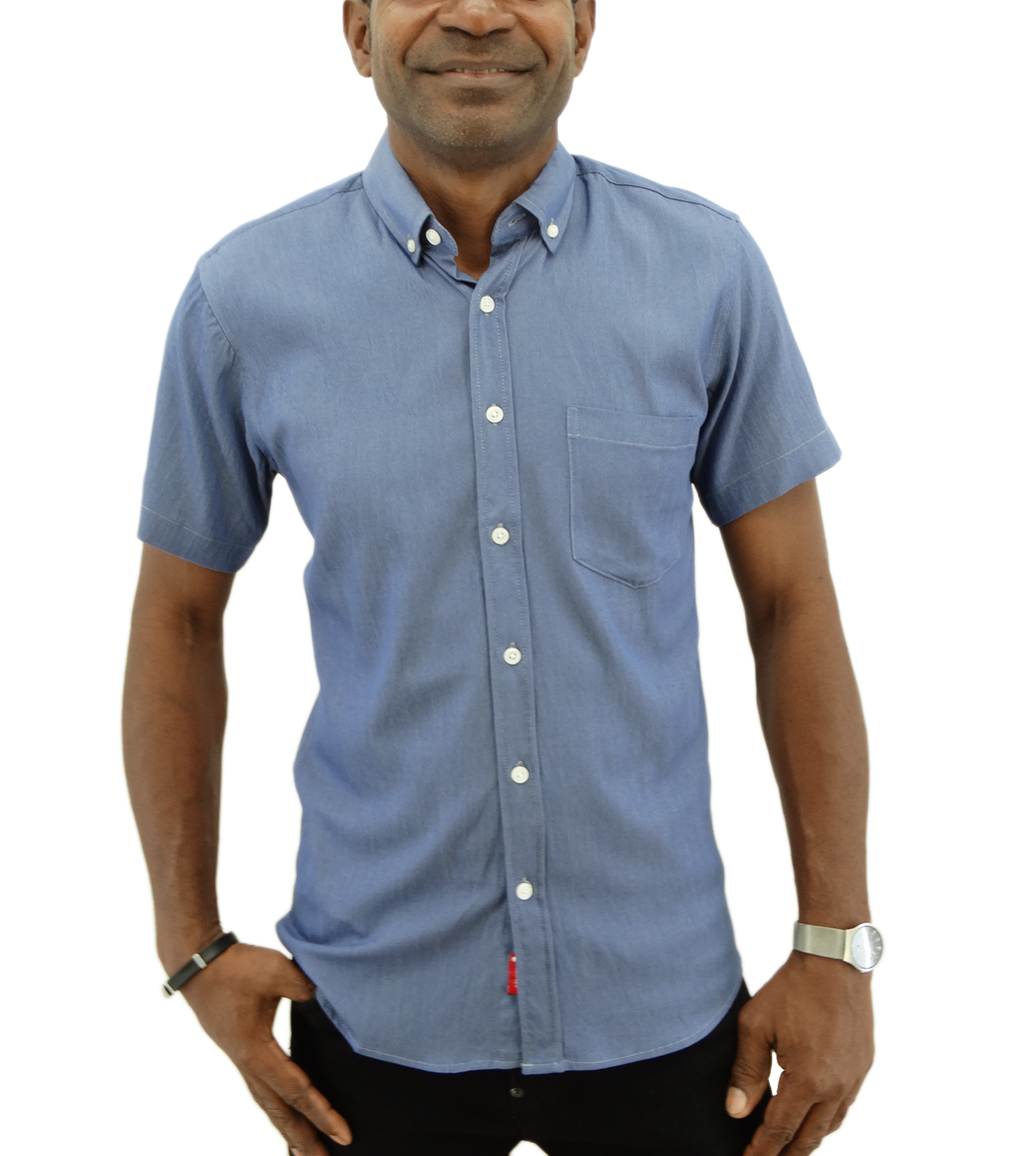 13S1908P,Oleg Cassini  Men's Solid  S/Sleeve Twill  Shirts