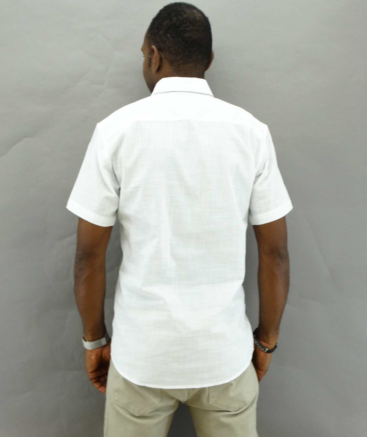 13S1944WHITEP, Oleg Cassini  Men's  S/Sleeve  White Shirts
