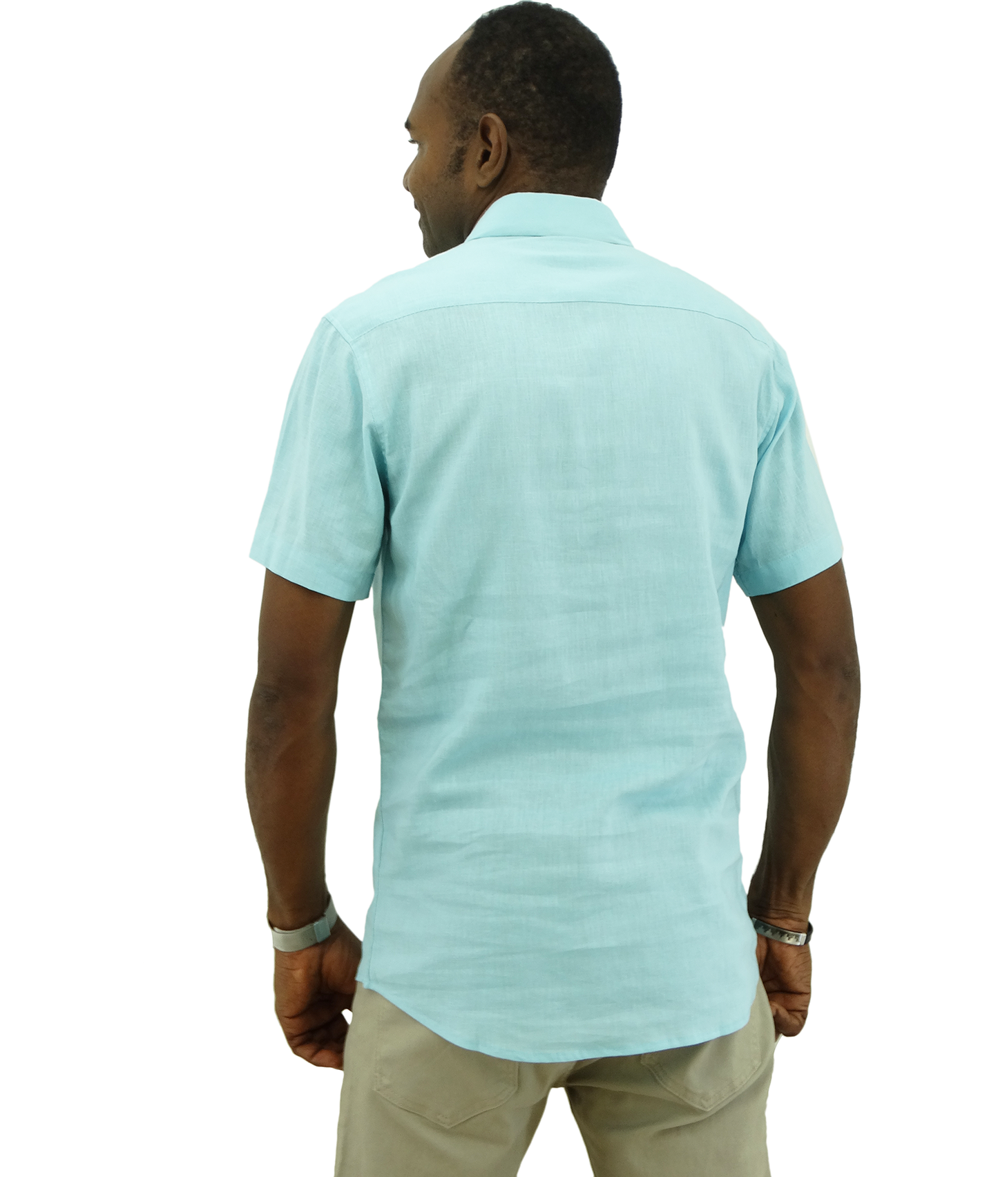 13S1853P, Oleg Cassini, Men's Solid S/Sleeve  Shirts