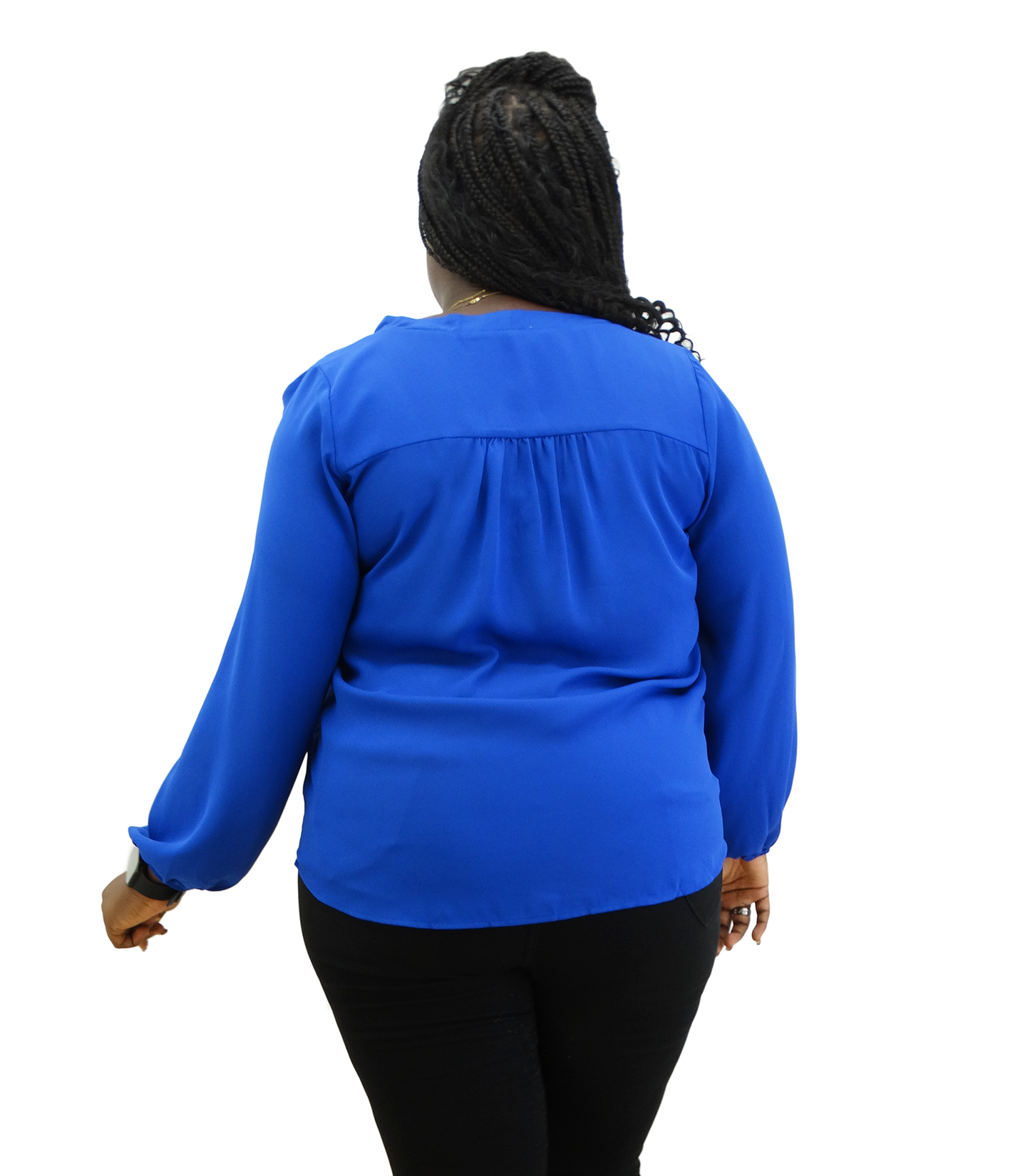 1439XT21200, DNA Couture Women's L/Slv Top- (1X-3X)