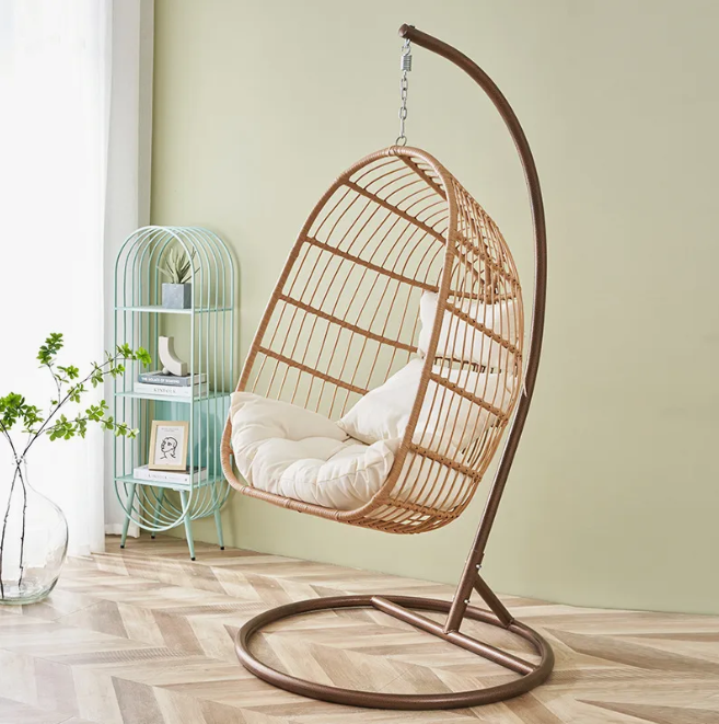 191262,  Hanging Chair Rattan/Metal