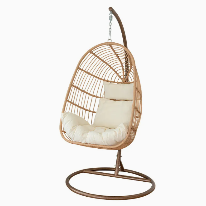 191262,  Hanging Chair Rattan/Metal