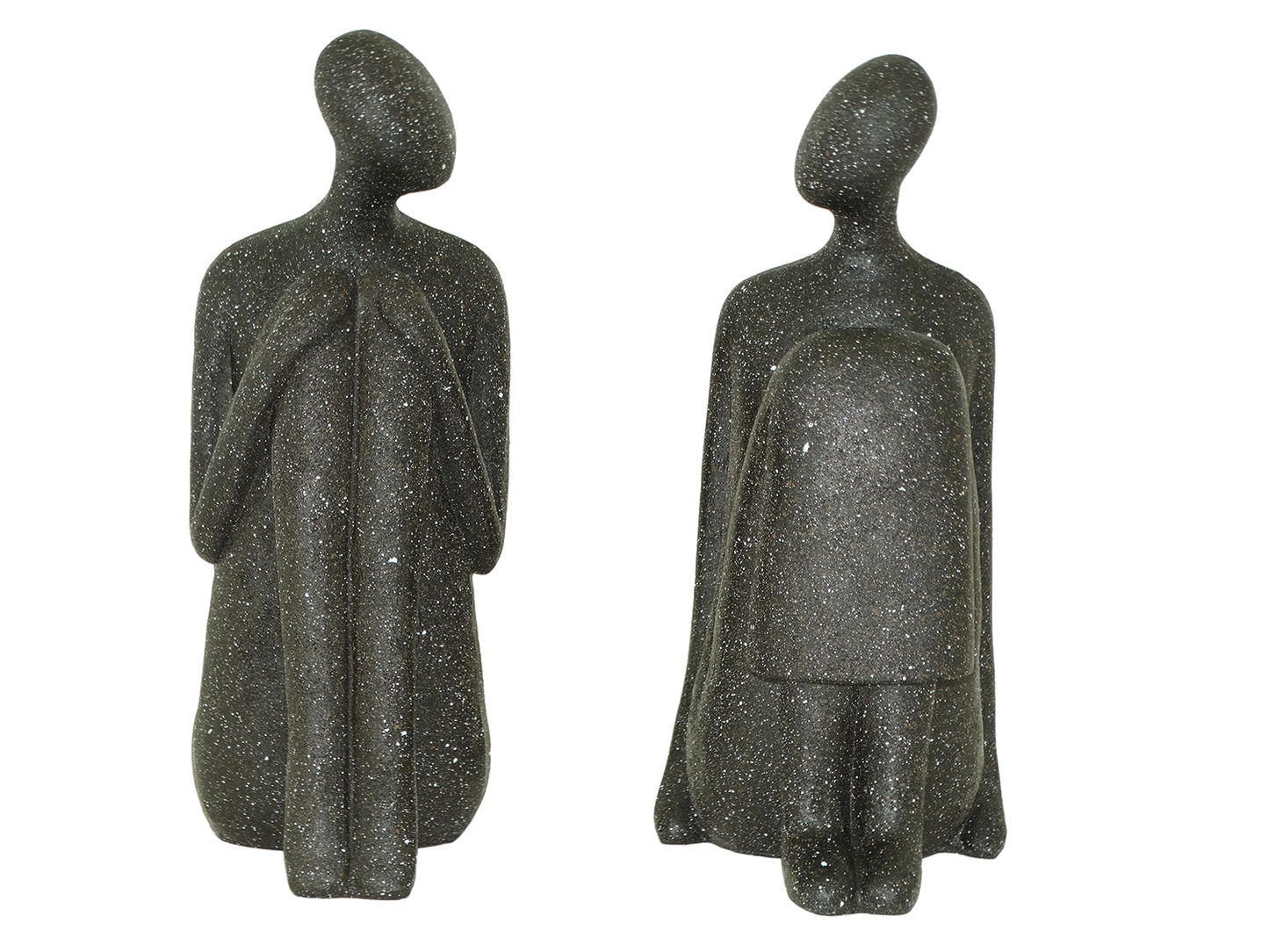 20240161, 2Pc Decorative Resin Bookends Yoga Sculptures