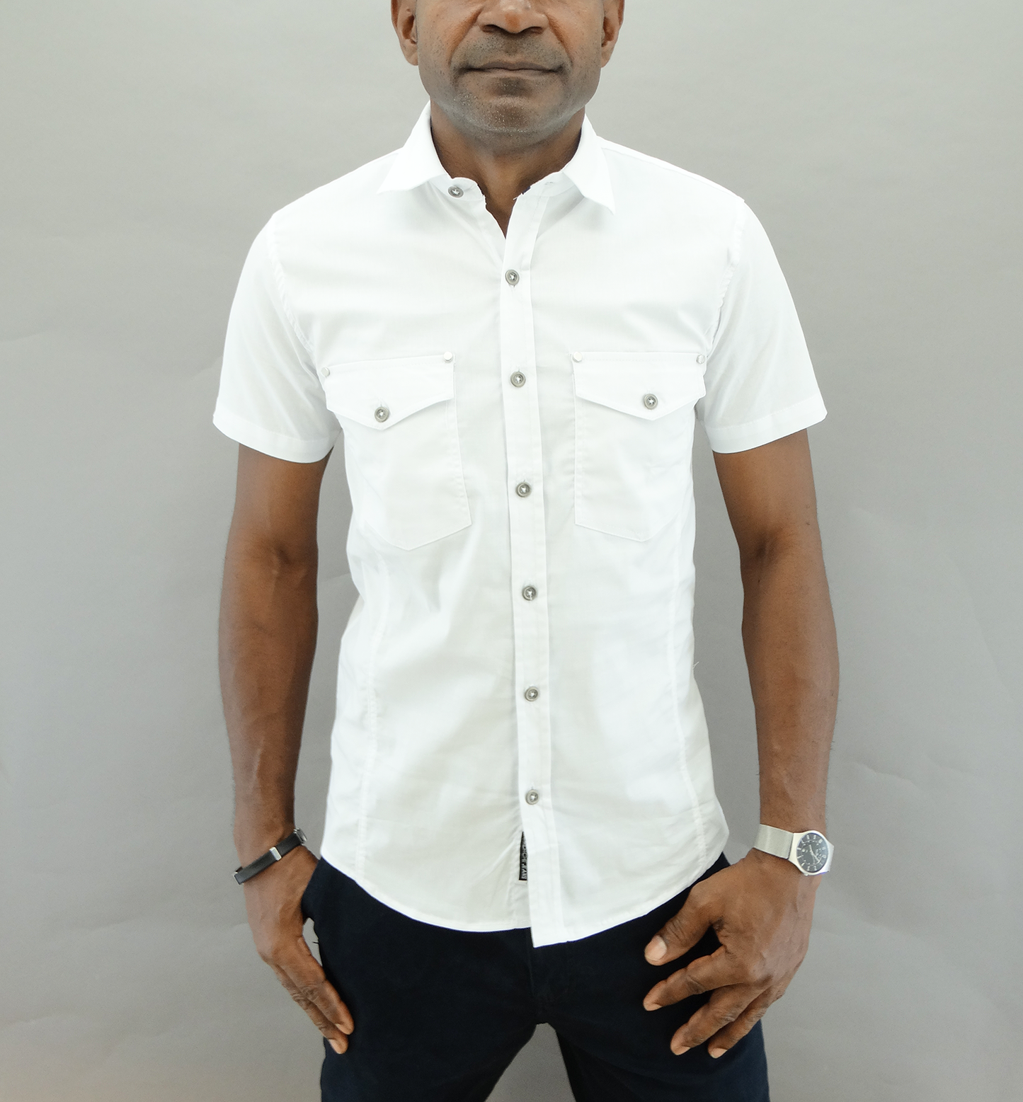 20C731, Jordache, Men's S/S Slim Fit Shirt- (S-XL)