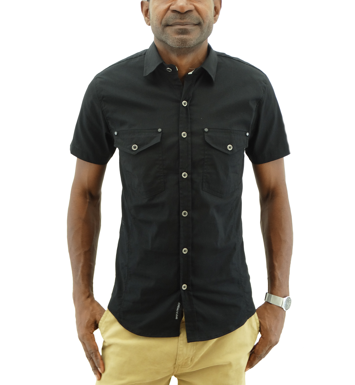 20C731, Jordache, Men's S/S Slim Fit Shirt- (S-XL)