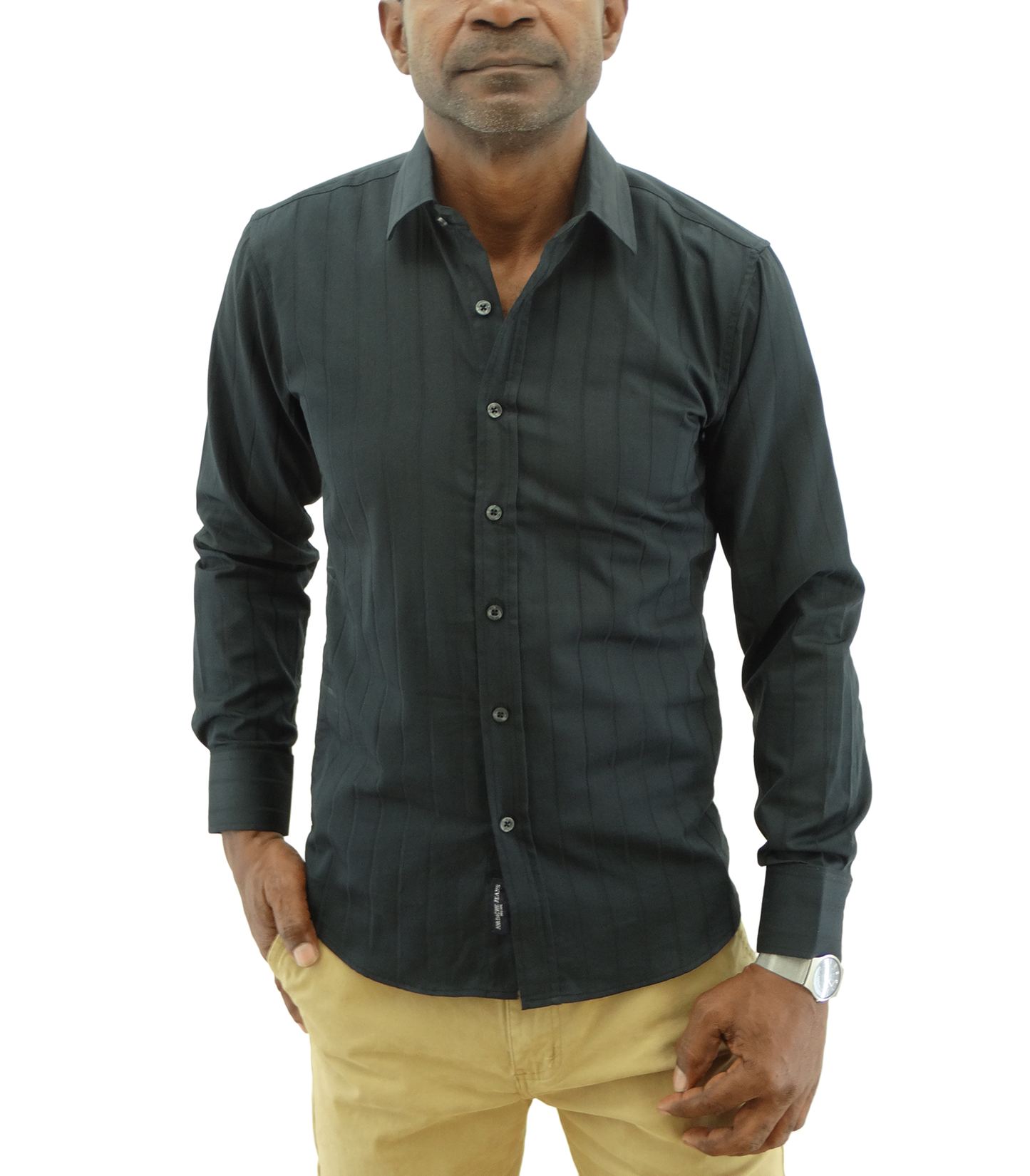 20L758, Jordache Men's L/Sleeve  Fitted Shirt S-XL